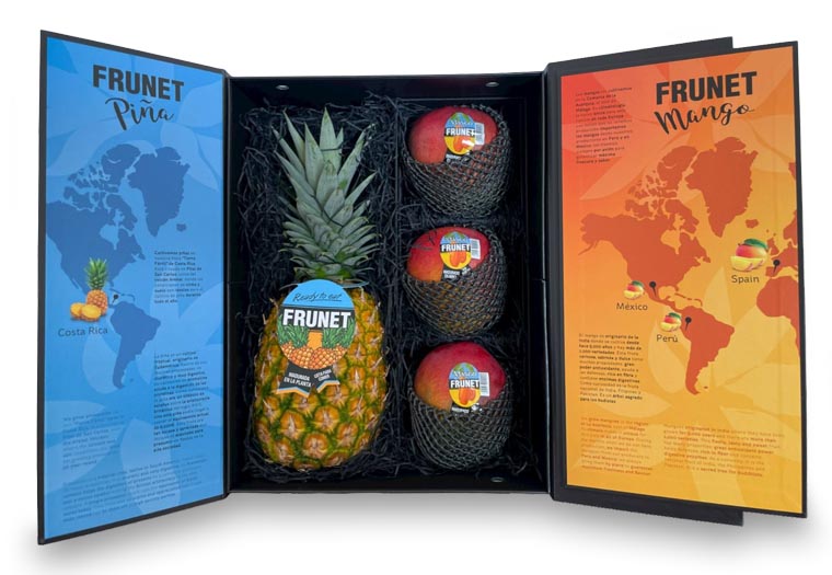Luxe geschenkdoos met boomgerijpt fruit